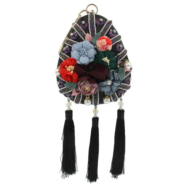 Vintage Ethnic Flower Embroidered Bag