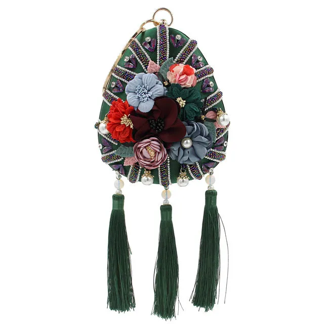Vintage Ethnic Flower Embroidered Bag