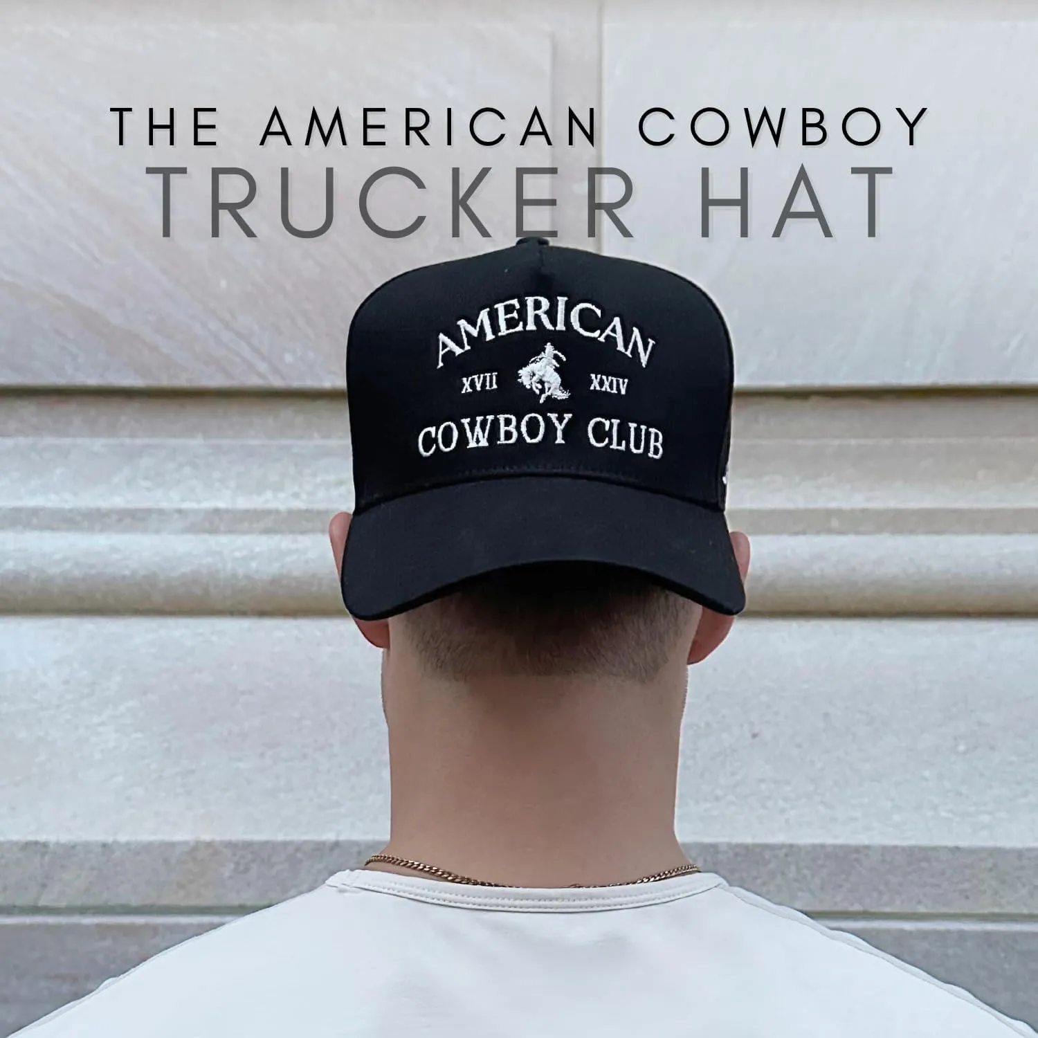 Vintage Western Trucker Hat | Men & Women | Country Cute Caps for Cowgirls Cowboys | Camo Denim Embroidered Cotton | Snapback