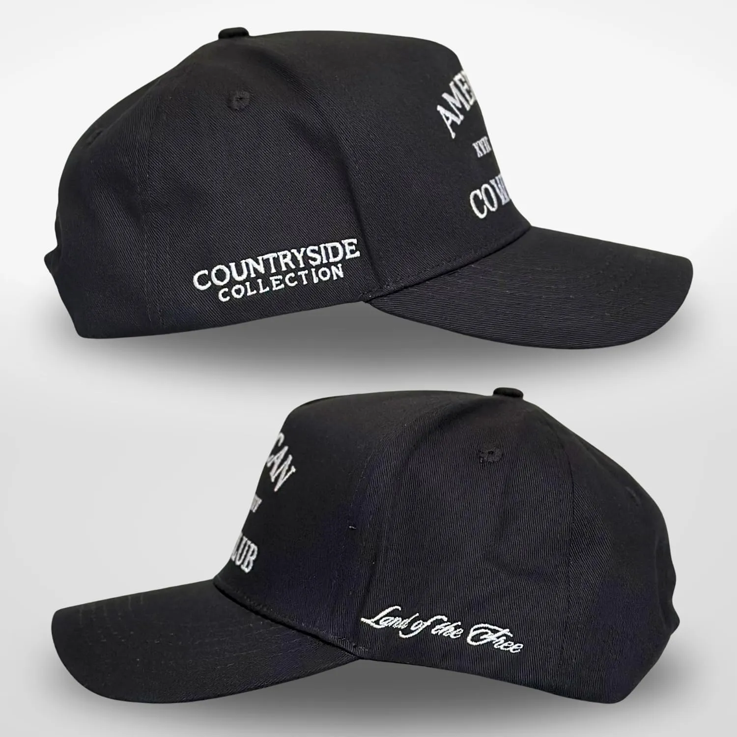 Vintage Western Trucker Hat | Men & Women | Country Cute Caps for Cowgirls Cowboys | Camo Denim Embroidered Cotton | Snapback