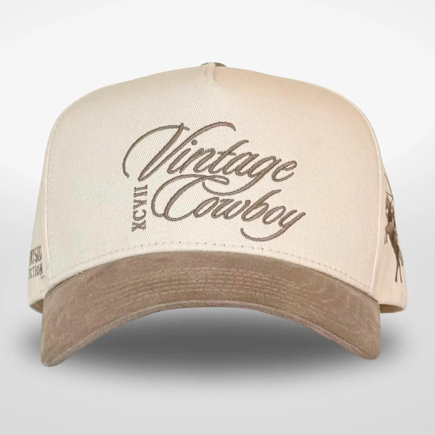 Vintage Western Trucker Hat | Men & Women | Country Cute Caps for Cowgirls Cowboys | Camo Denim Embroidered Cotton | Snapback