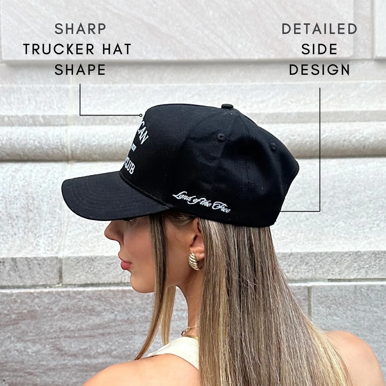 Vintage Western Trucker Hat | Men & Women | Country Cute Caps for Cowgirls Cowboys | Camo Denim Embroidered Cotton | Snapback