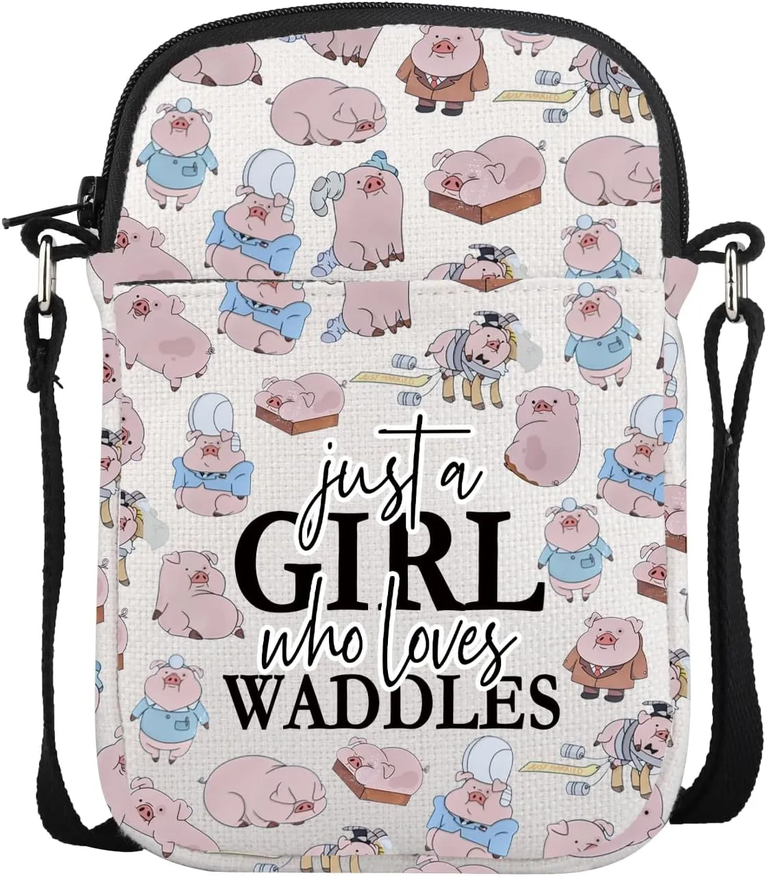 Waddles Pig Inspired Crossbody Purse Bags Mabel Pet Pig Grocery Bag Mystery Shack Gift