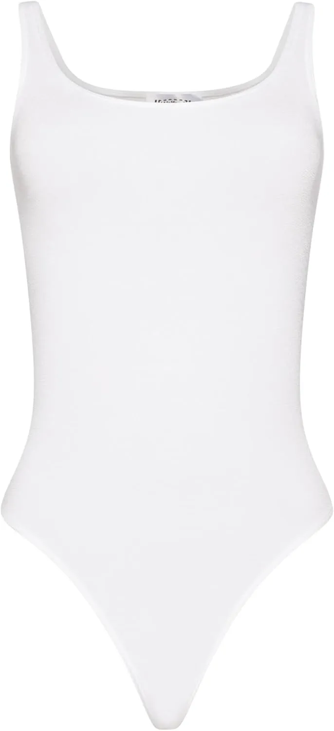 Wolford Jamaika String Body For Women Iconic Bodysuit Seamless Slim Fit Sleeveless Reinforced Scoop Neck and Armholes