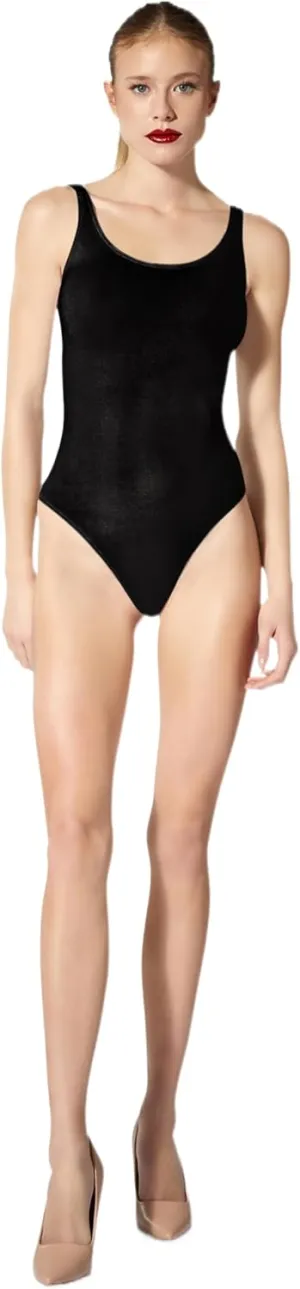 Wolford Jamaika String Body For Women Iconic Bodysuit Seamless Slim Fit Sleeveless Reinforced Scoop Neck and Armholes
