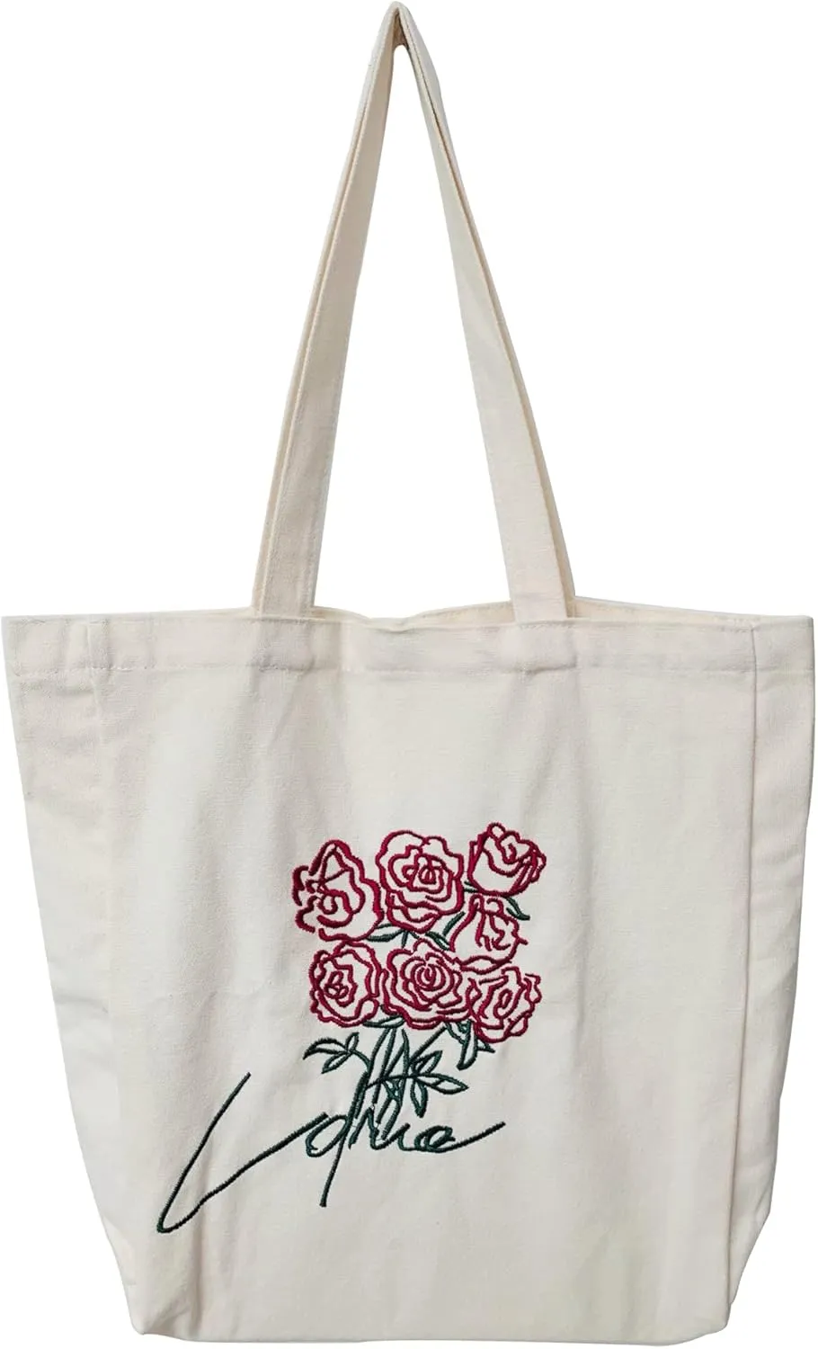 Women canvas Tote Bag for Women Shoulder Bag with zipper Work Beach Travel and Shopping Grocery Bag