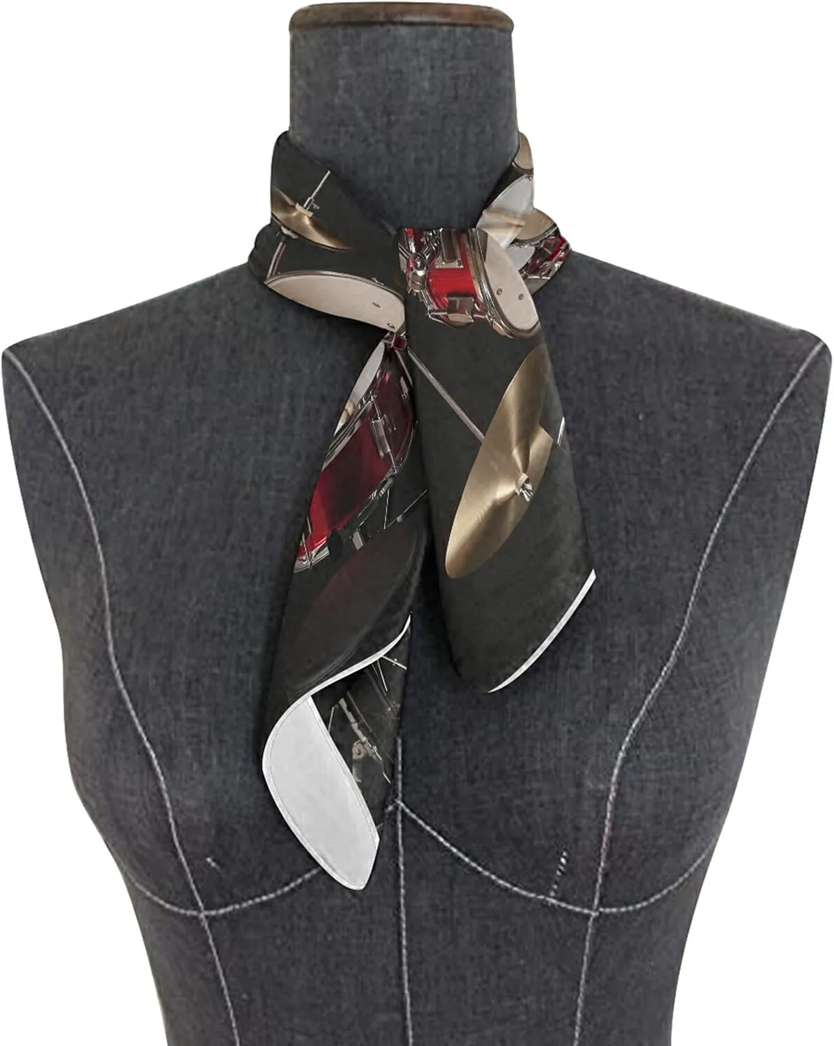 Women Silk Scarf Hair Wrap Shawl Chiffon Stole Square Scarves Headscarf