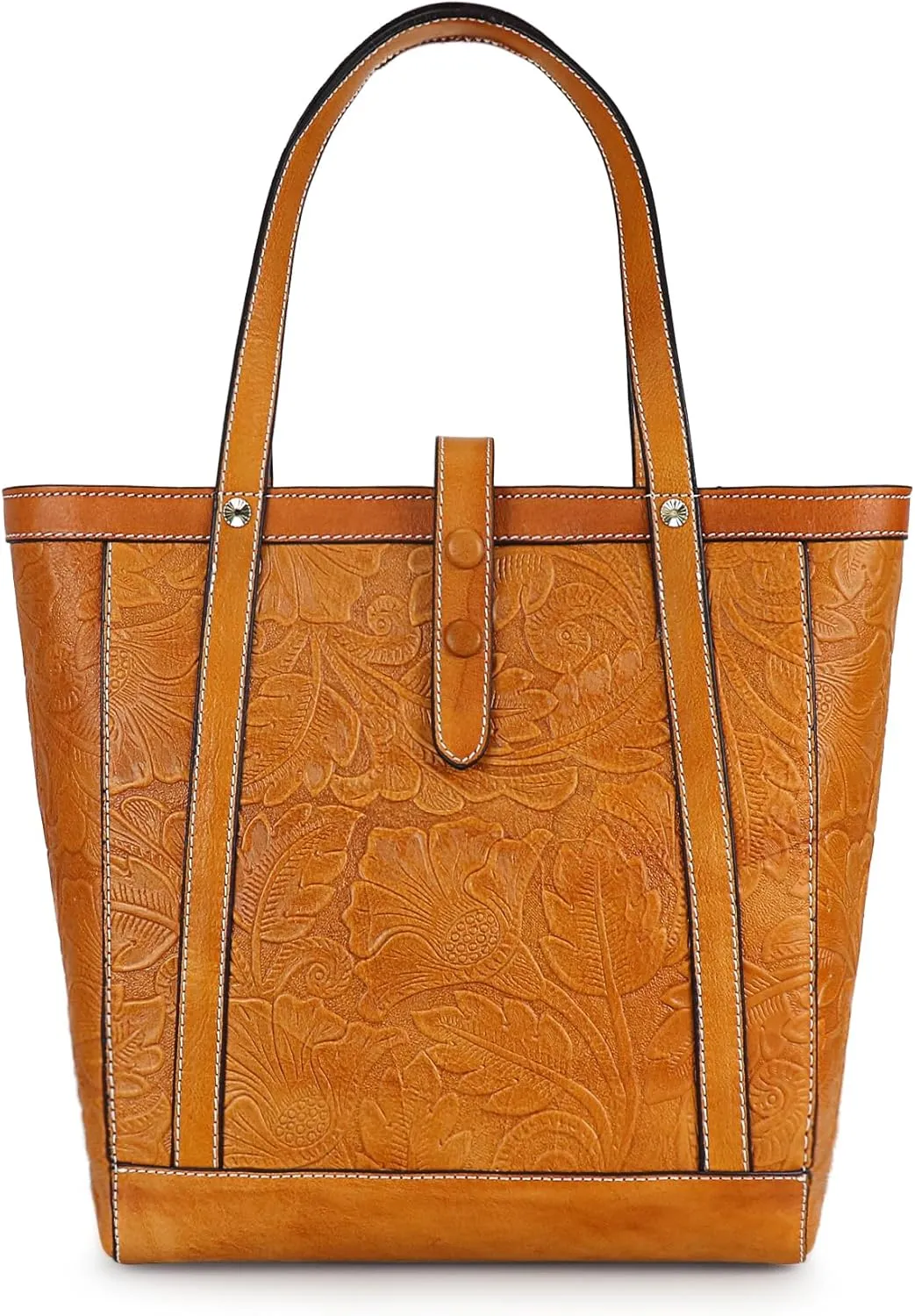 Women Tote Bags Leather Shoulder Purse Ladies Large Capacity Top Handle Handbags Vintage Embossing Pattern