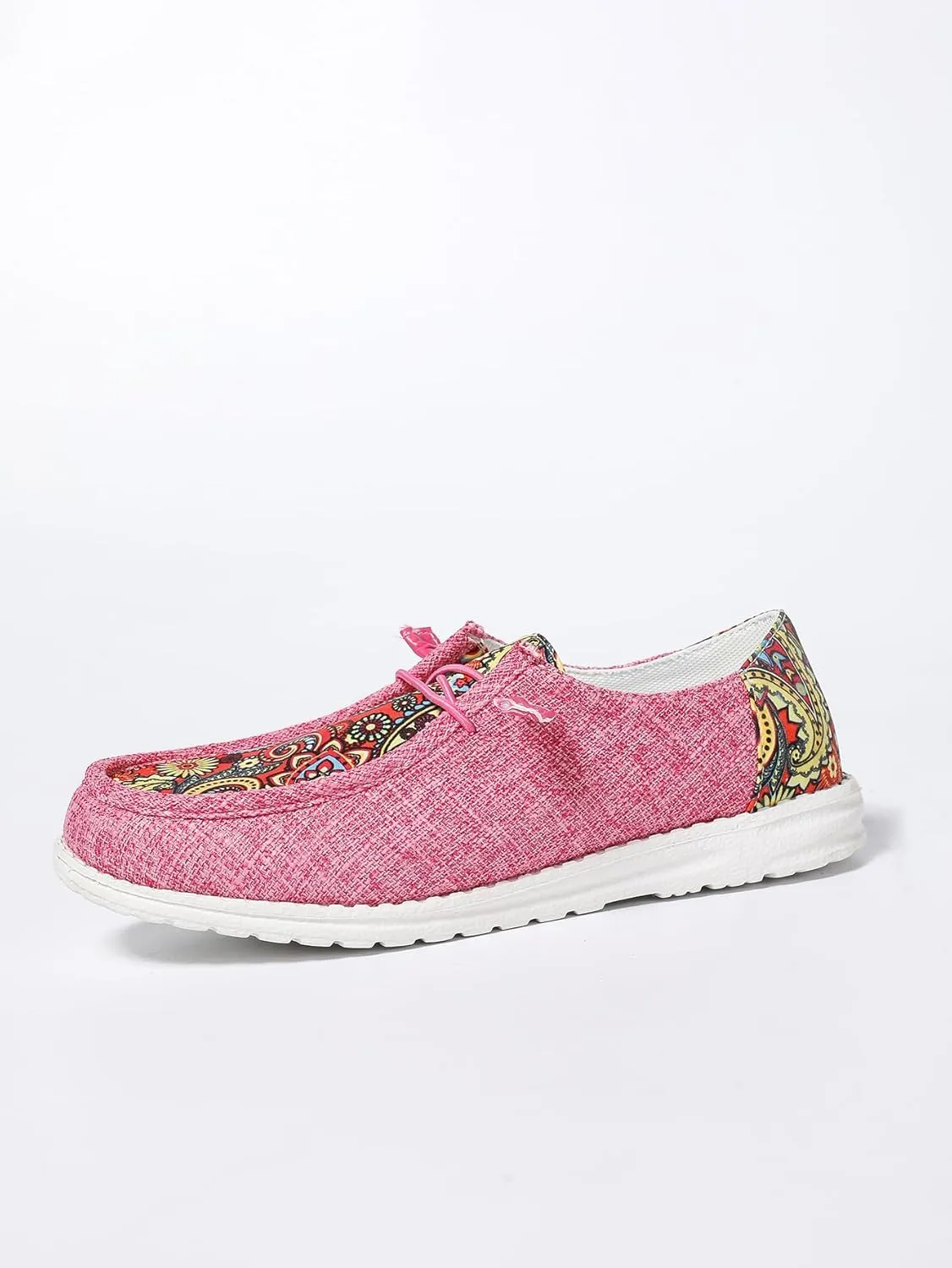 Women's Aztec Print Slip-On Loafers - Elastic Lace Comfort Shoes, Lightweight Foam Sole, Orthotic Support for Daily Wear, Trendy Casual Sneakers (US 6-11)
