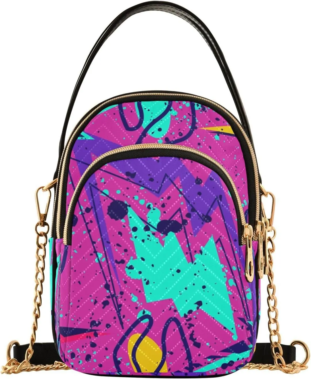 Womens Crossbody Purse Handbags for Women for Credit Cards Cash Keys Headphones Pattern 1