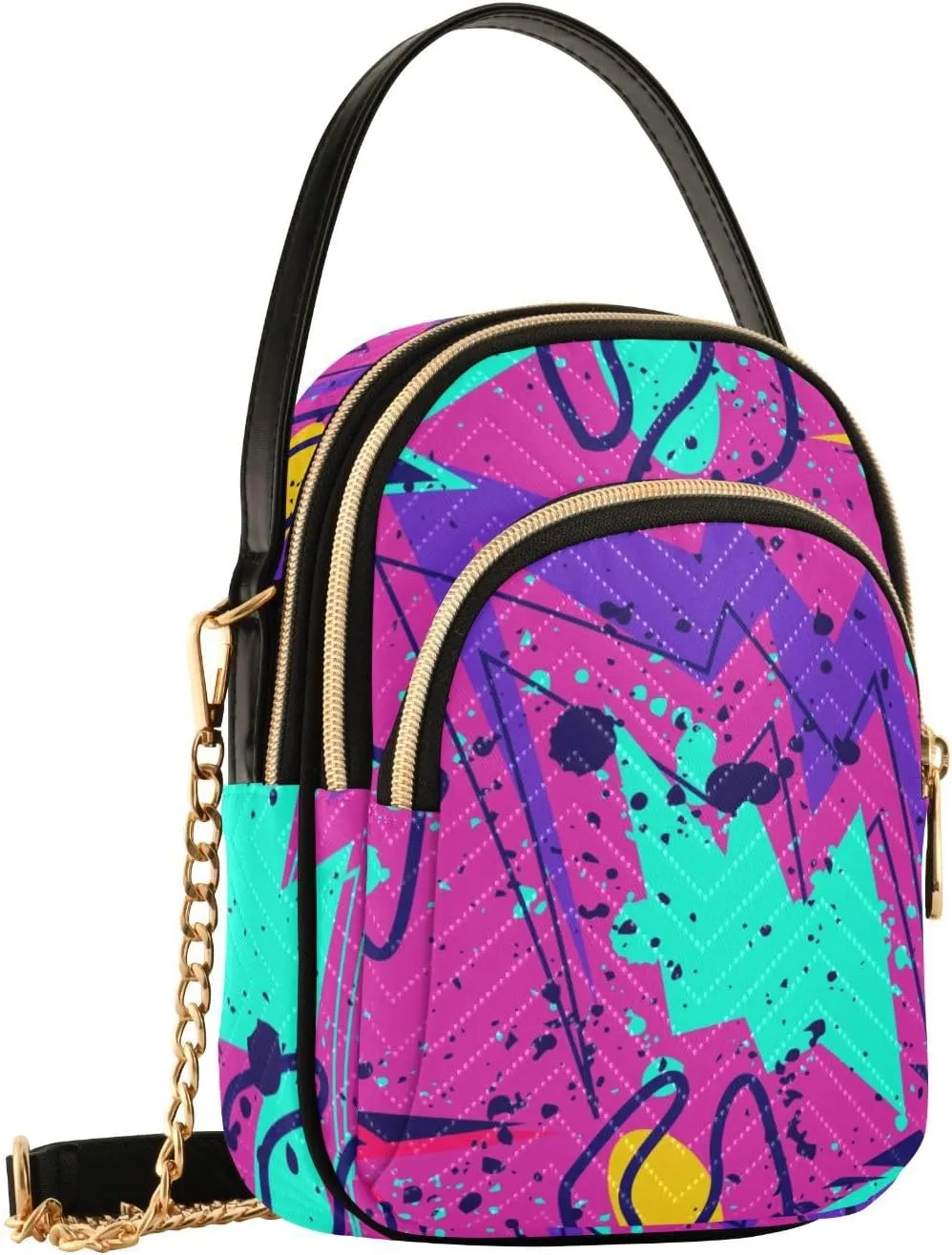 Womens Crossbody Purse Handbags for Women for Credit Cards Cash Keys Headphones Pattern 1