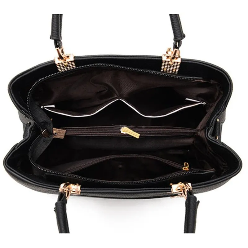Womens Elegant Luxury Shoulder Handbag With Bow