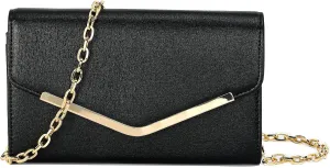 Women's Evening Bag Envelope Clutch Purse Detachable Chain Crossbody Bag for Wedding Party Shoulder Bag Handbag