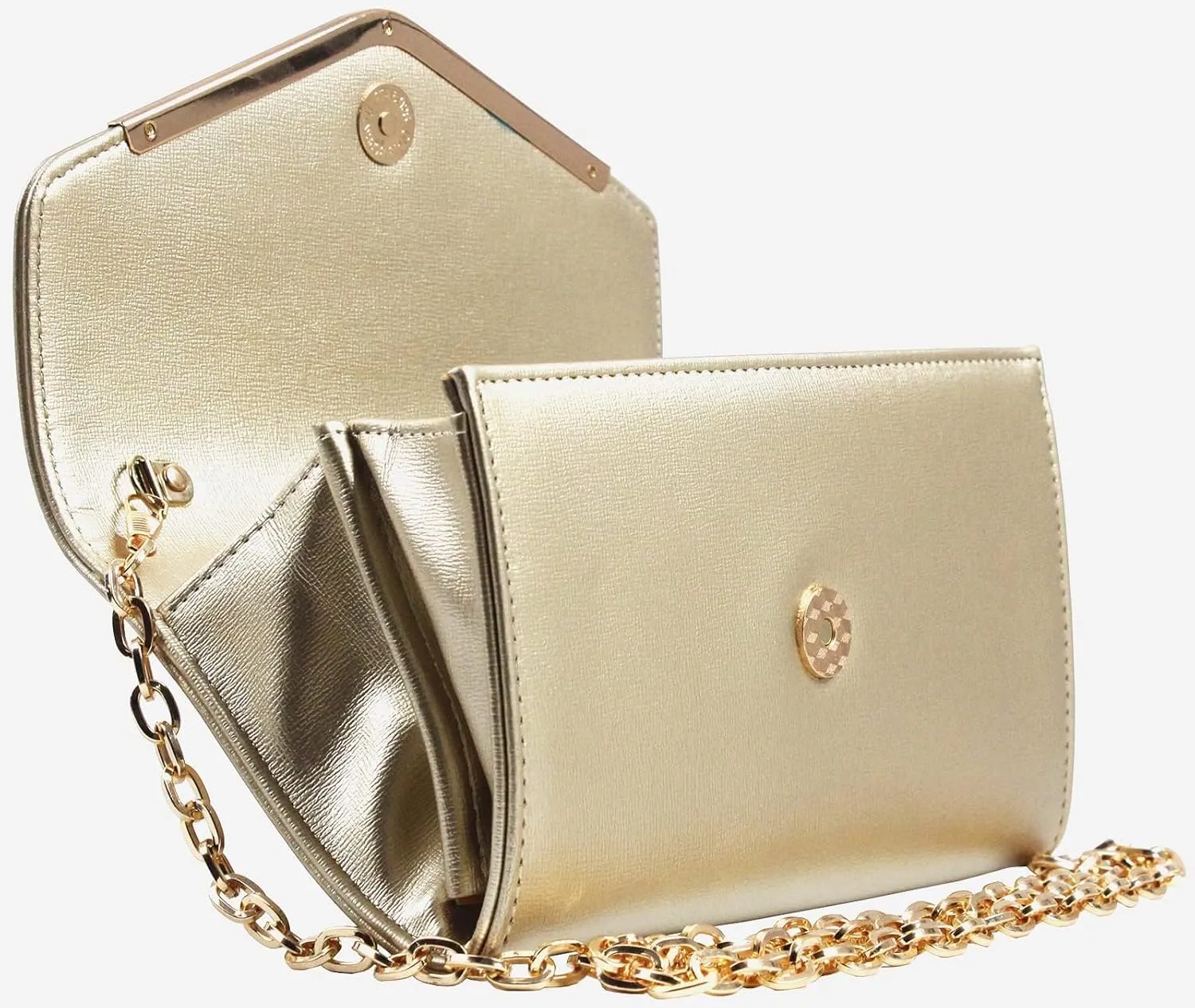 Women's Evening Bag Envelope Clutch Purse Detachable Chain Crossbody Bag for Wedding Party Shoulder Bag Handbag
