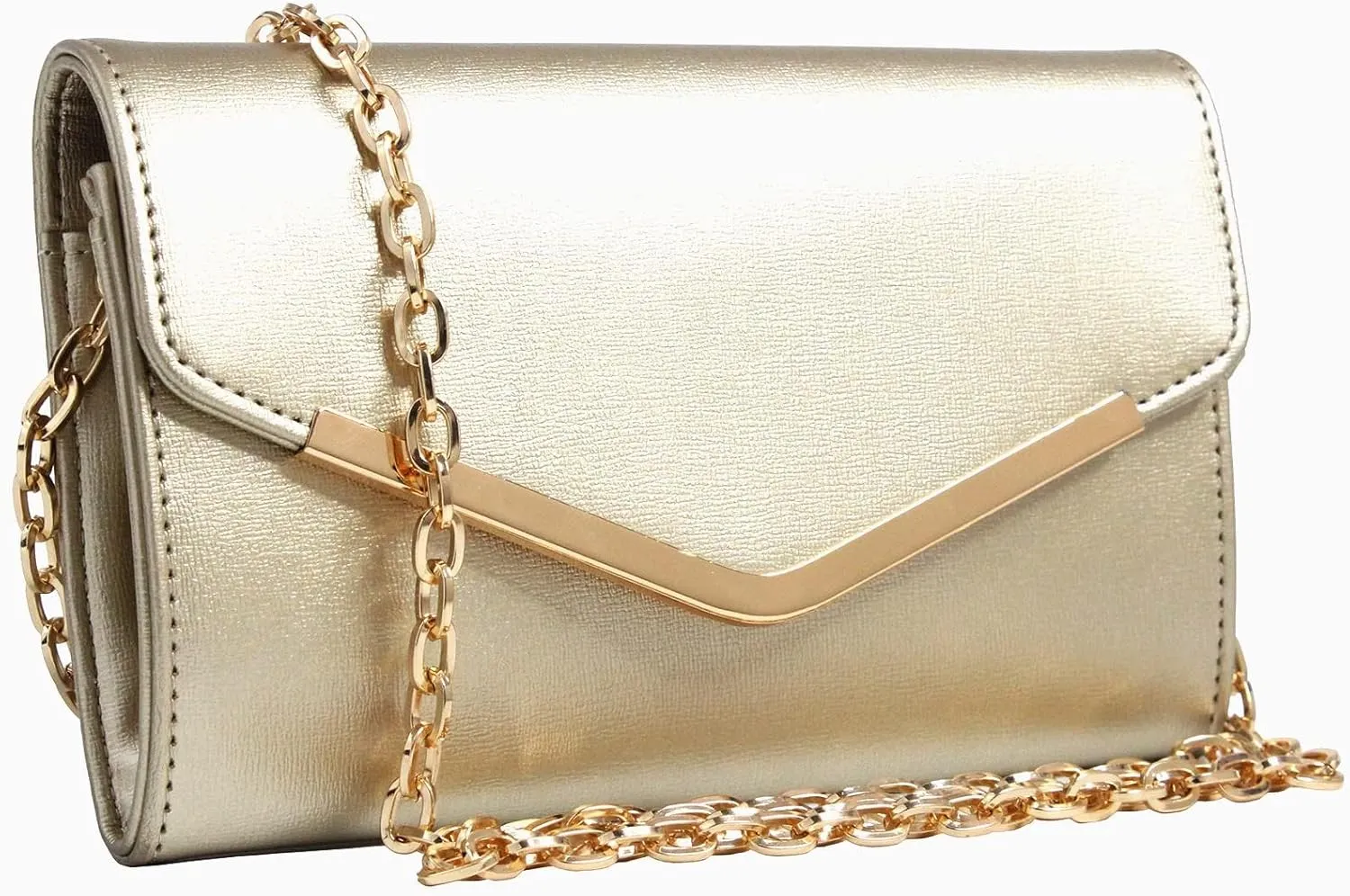 Women's Evening Bag Envelope Clutch Purse Detachable Chain Crossbody Bag for Wedding Party Shoulder Bag Handbag
