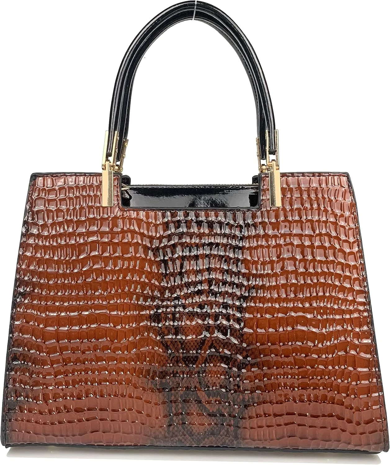 Women's Handbag Crocodile Embossed Pattern Top-Handle Shoulder Bag