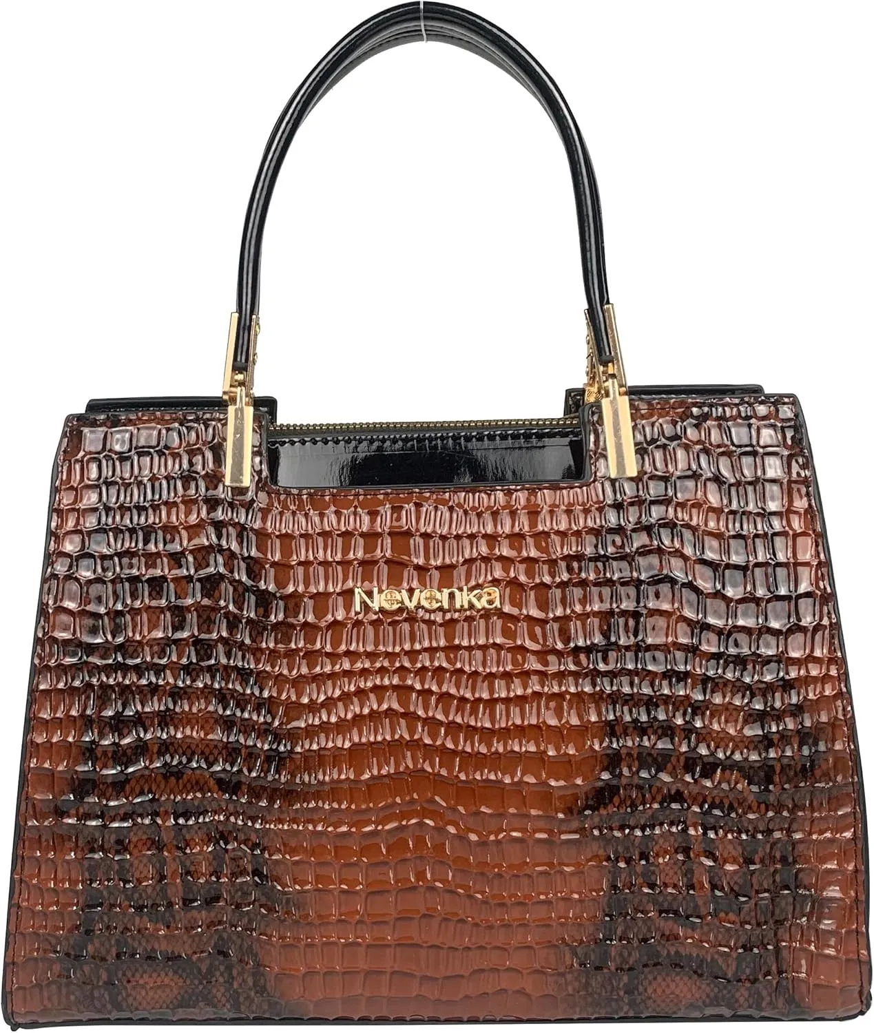 Women's Handbag Crocodile Embossed Pattern Top-Handle Shoulder Bag