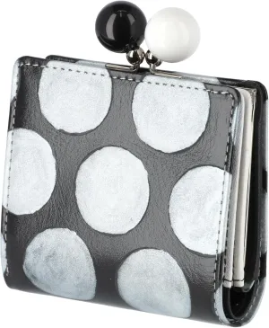 Women's Large Dot Pattern Mini Wallet