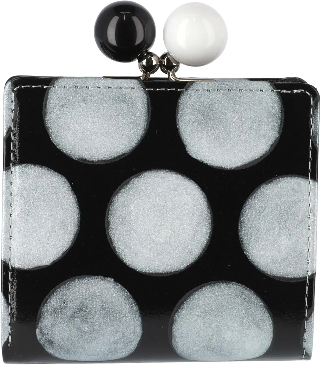 Women's Large Dot Pattern Mini Wallet