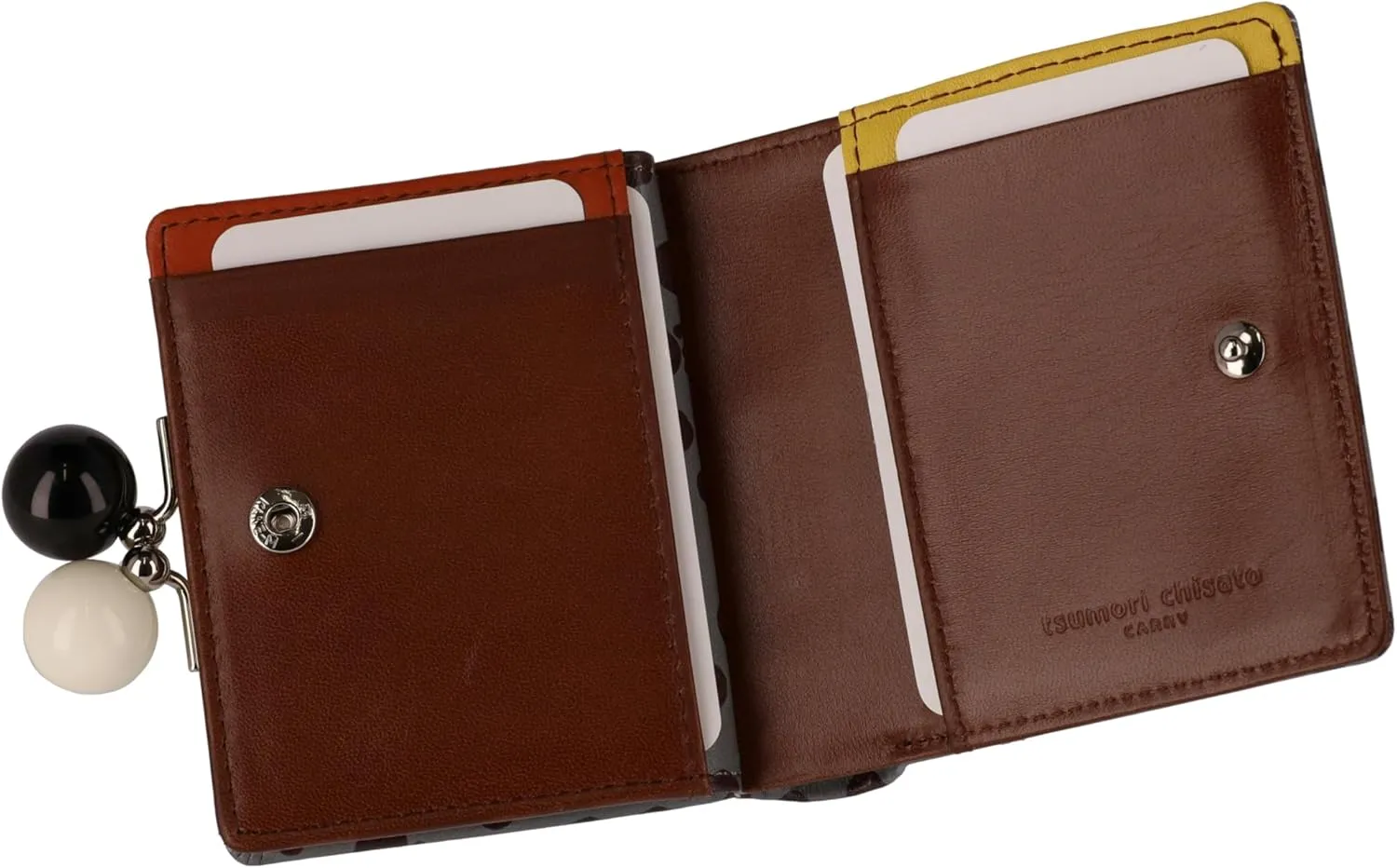 Women's Mini Wallet with Polka Dot Pattern