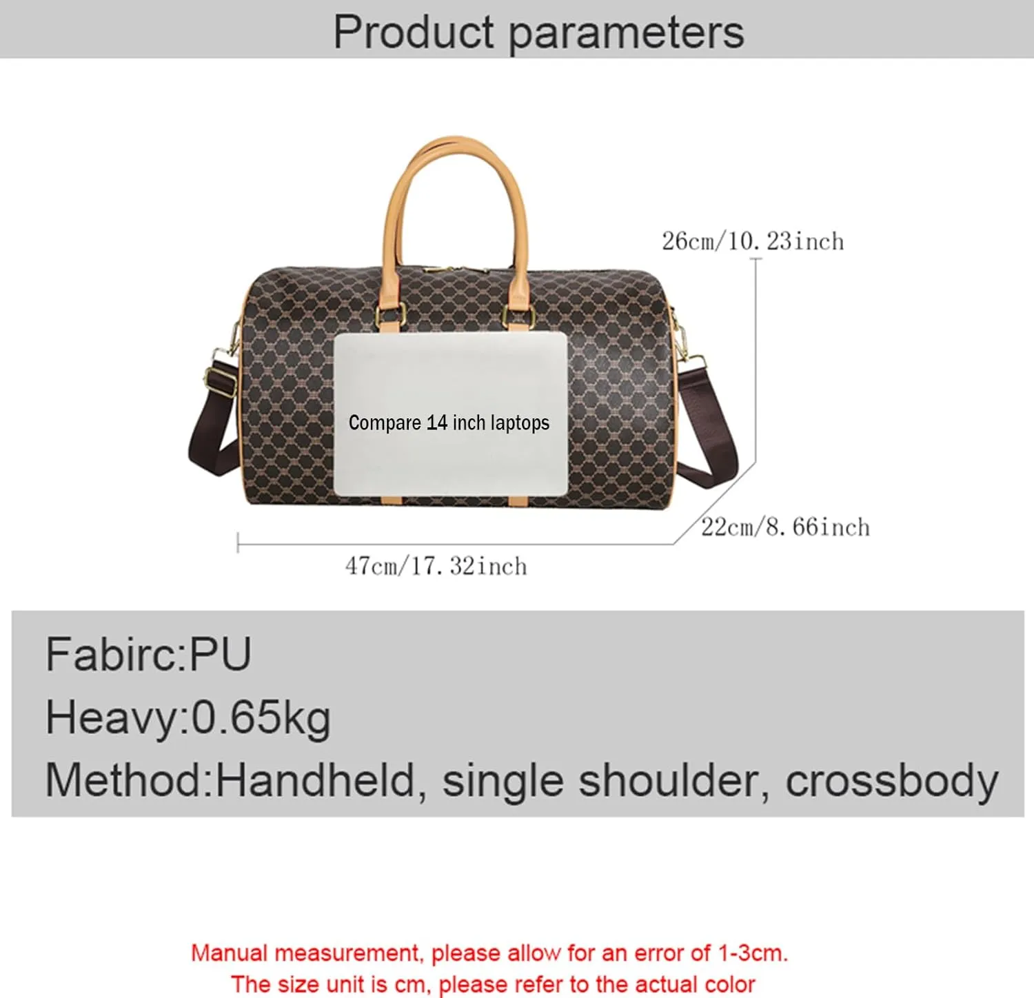 Womens Overnight Bag Weekender Carry On Large Tote Bags Travel Tote Leather Duffle Bag For Women，Waterproof Durable Weekender Bags For Women Overnight Bag Carry-On For Travel,Gym ﻿ (Black)