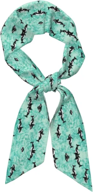 Women'S Pacific Ocean Biological Print Long Scarf,Fashionable Headscarf,Hair Accessories,Handbag Or Hat Decoration