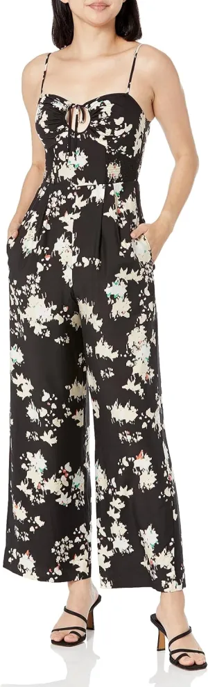Womens Pearl Jumpsuit in Caviar Multi