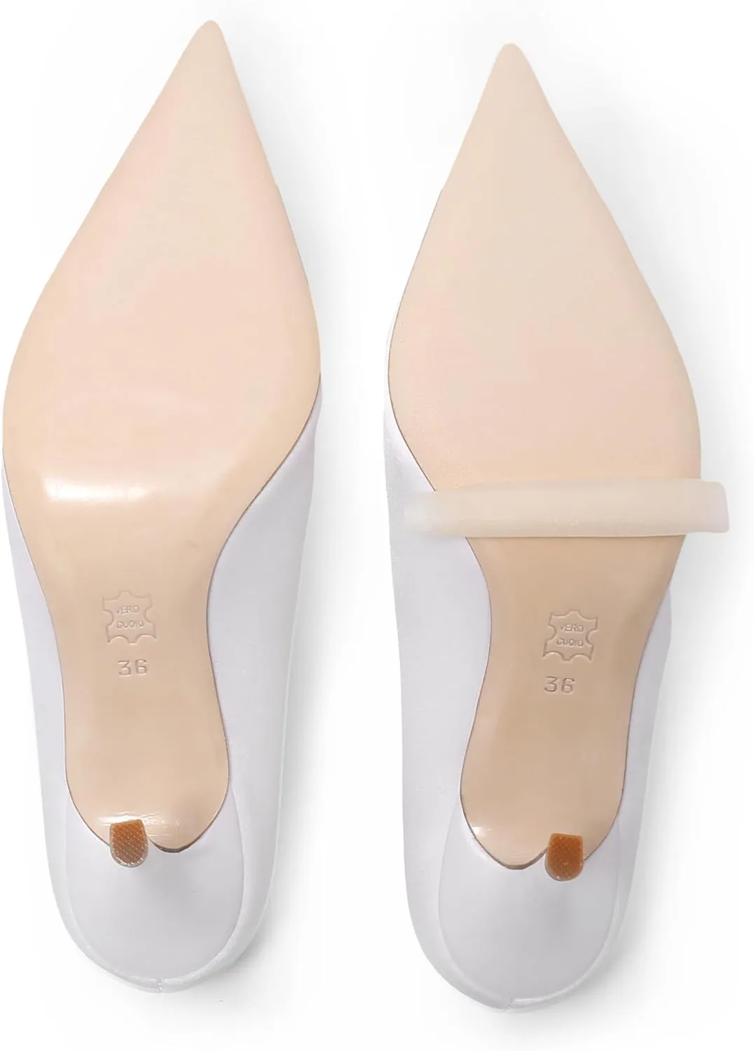 Women's Pumps Slip on Shoes Sexy Closed Toe Wedding Shoes for Bride Stiletto Rhinestone Heels Genuine Leather for Sock Liner and Sole