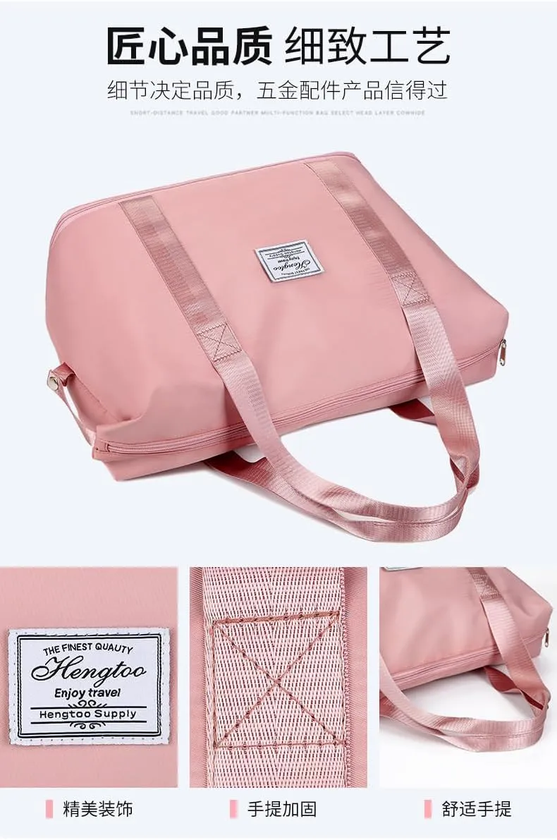 Women's Short-Distance Luggage, Business Trip Travel Bags, Portable Large-Capacity Storage Bags, Folding Lightweight Travel Bag Storage
