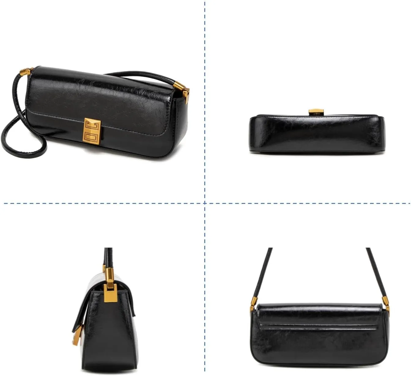Women’s Shoulder Bag, Retro Burgundy Handbag, Small Clutch Purse Spring Bags for Women 2025