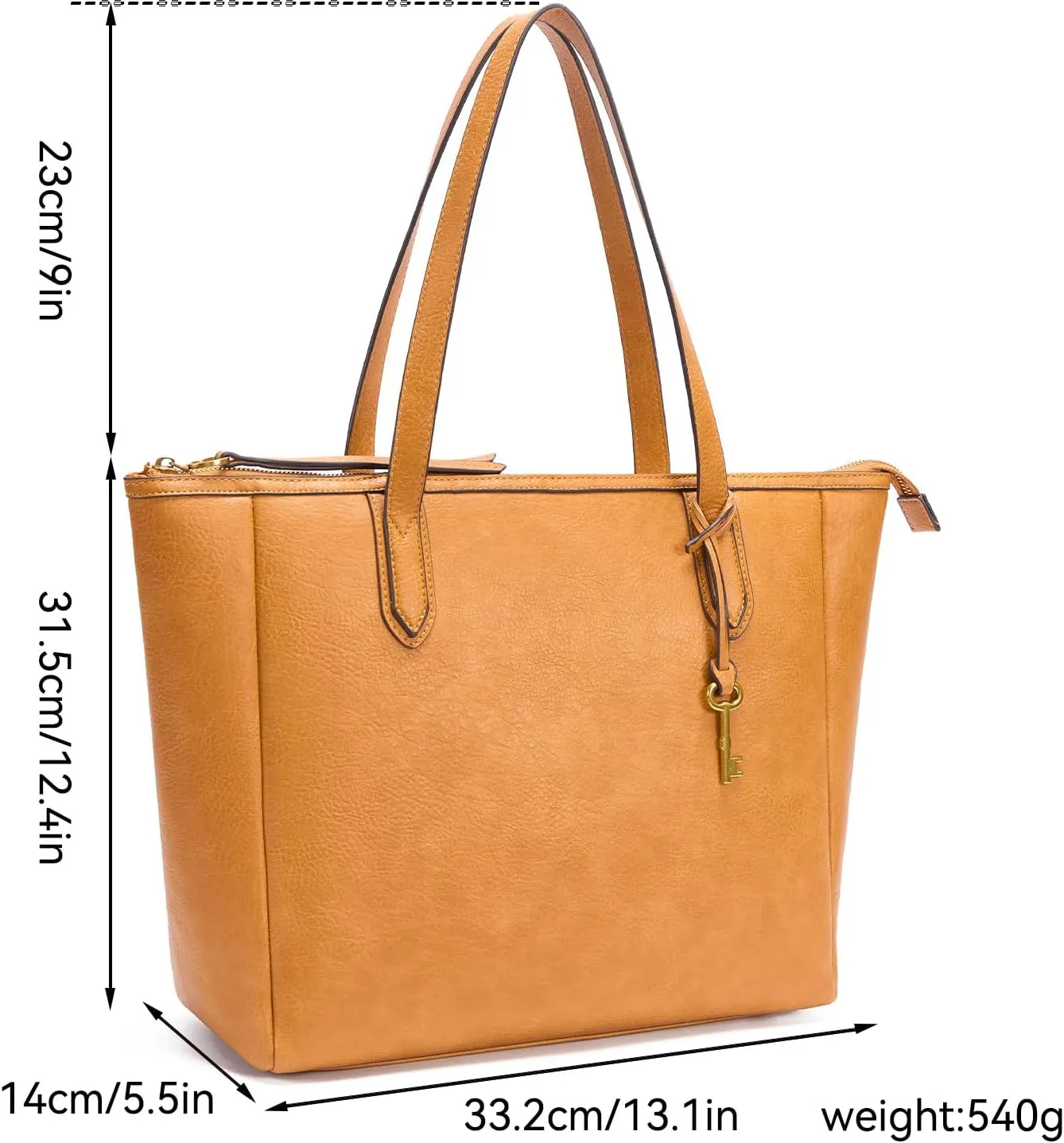 Women's Tote Bag Leather Handbag for Women 16L Large Capacity Travel Purses Ladies Shoulder Bags