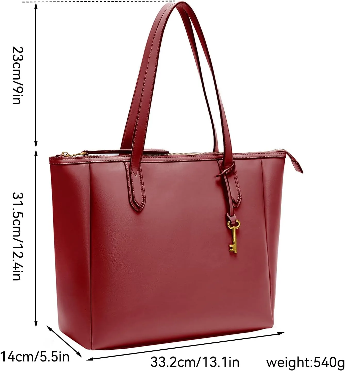 Women's Tote Bag Leather Handbag for Women 16L Large Capacity Travel Purses Ladies Shoulder Bags