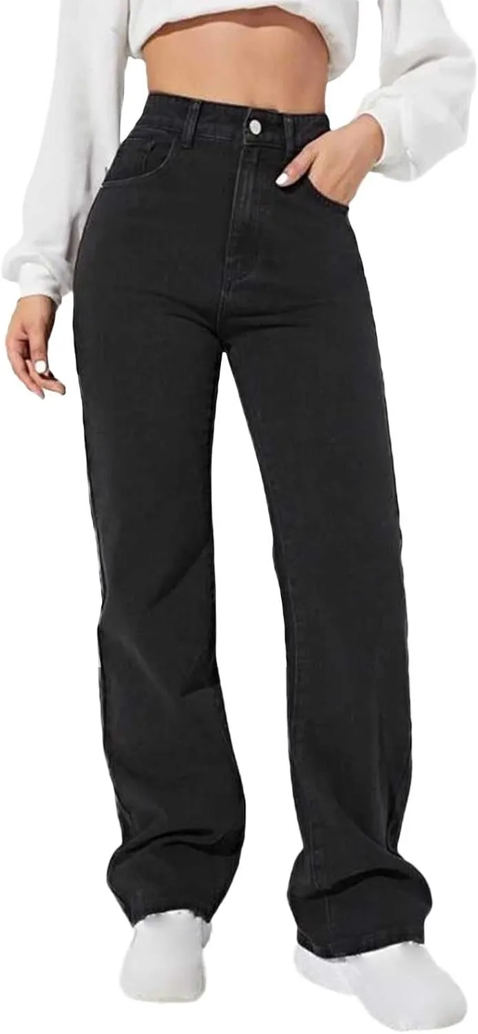 Women's Wedgie Straight Jeans Slim Embroidered Jeans Cropped Denim Pants Jeans Women Tall Womens Womens Jeans High