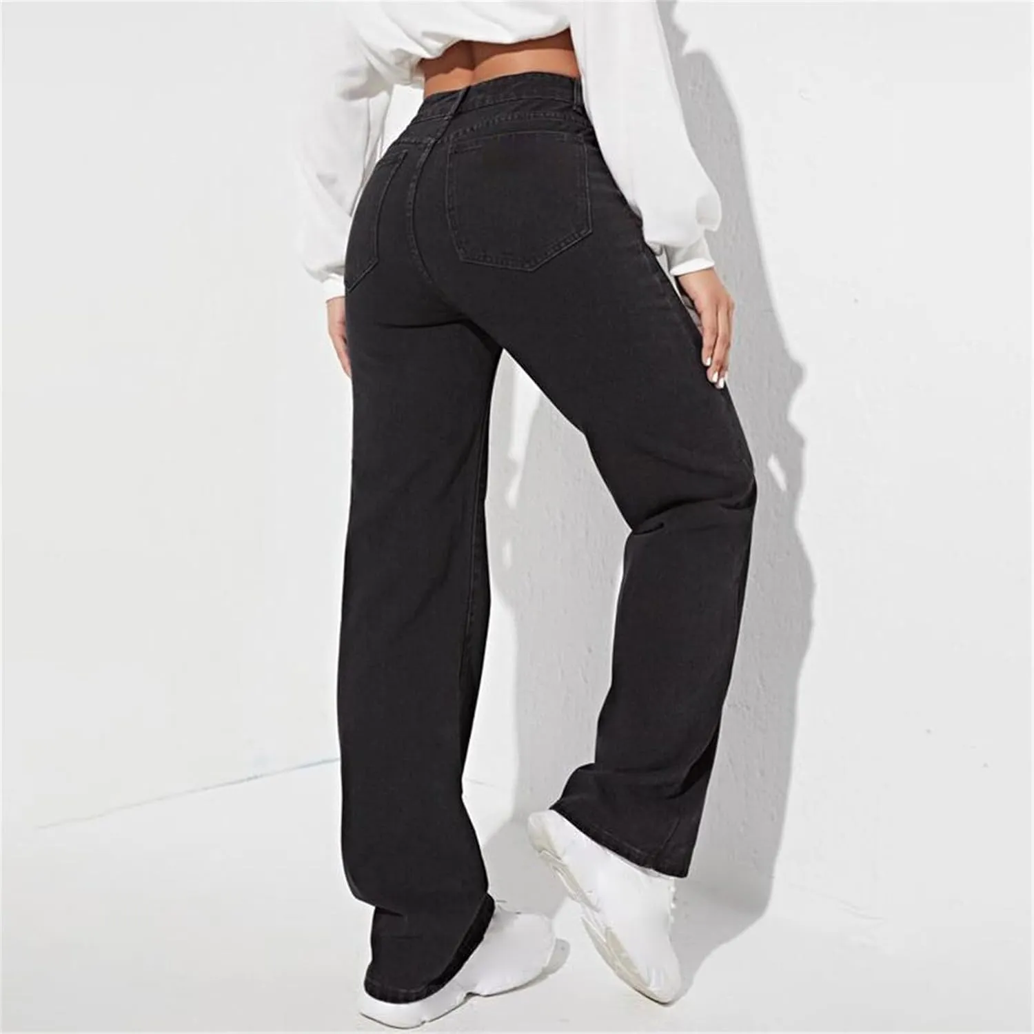 Women's Wedgie Straight Jeans Slim Embroidered Jeans Cropped Denim Pants Jeans Women Tall Womens Womens Jeans High