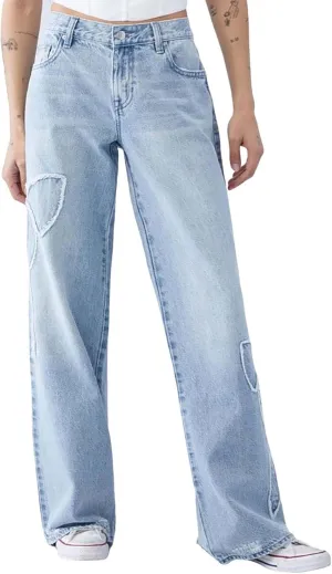 Women's Wedgie Straight Jeans Slim Embroidered Jeans Cropped Denim Pants Jeans Women Tall Womens Womens Jeans High