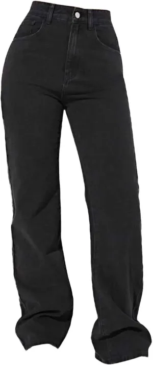 Women's Wedgie Straight Jeans Slim Embroidered Jeans Cropped Denim Pants Jeans Women Tall Womens Womens Jeans High