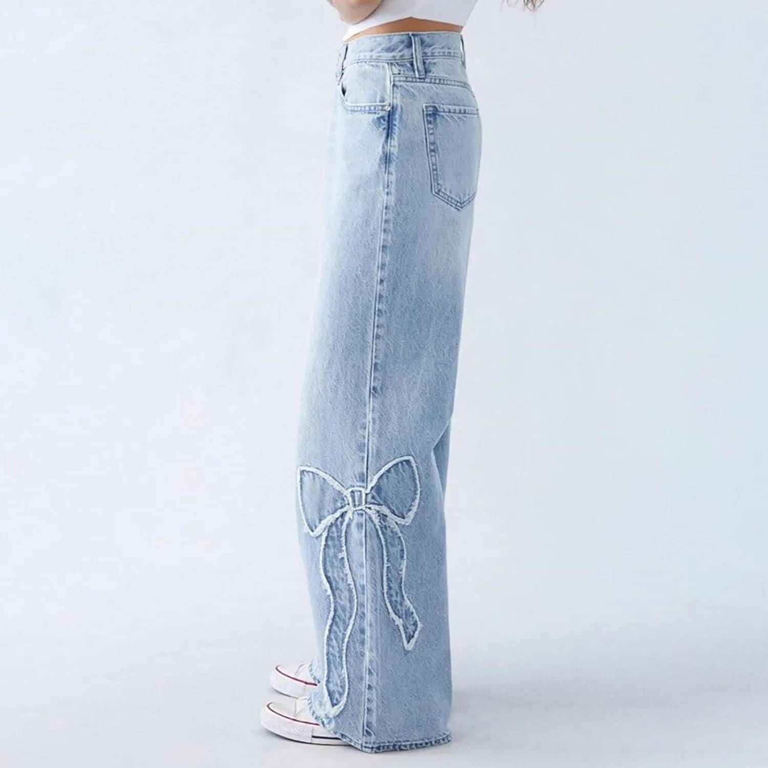 Women's Wedgie Straight Jeans Slim Embroidered Jeans Cropped Denim Pants Jeans Women Tall Womens Womens Jeans High