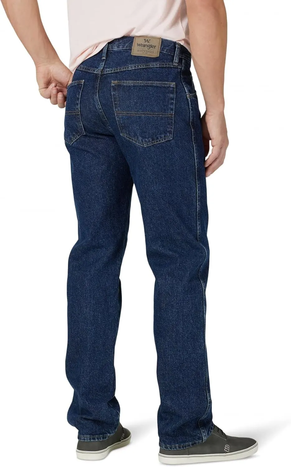 Wrangler Authentics Men's Classic 5-Pocket Regular Fit Cotton Jean