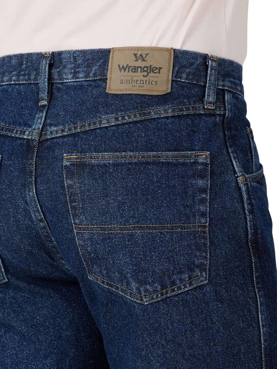 Wrangler Authentics Men's Classic 5-Pocket Regular Fit Cotton Jean