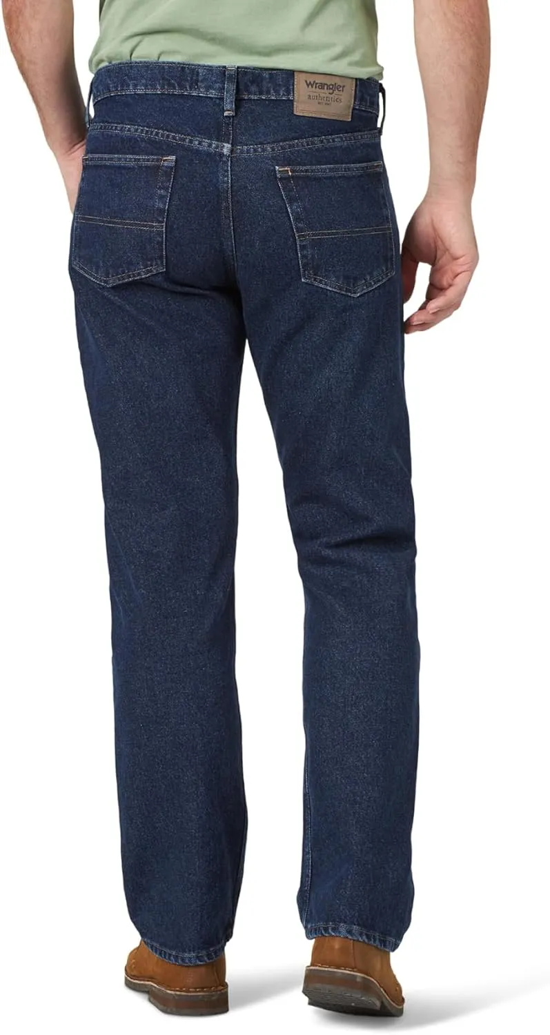 Wrangler Authentics Men's Classic 5-Pocket Relaxed Fit Cotton Jean