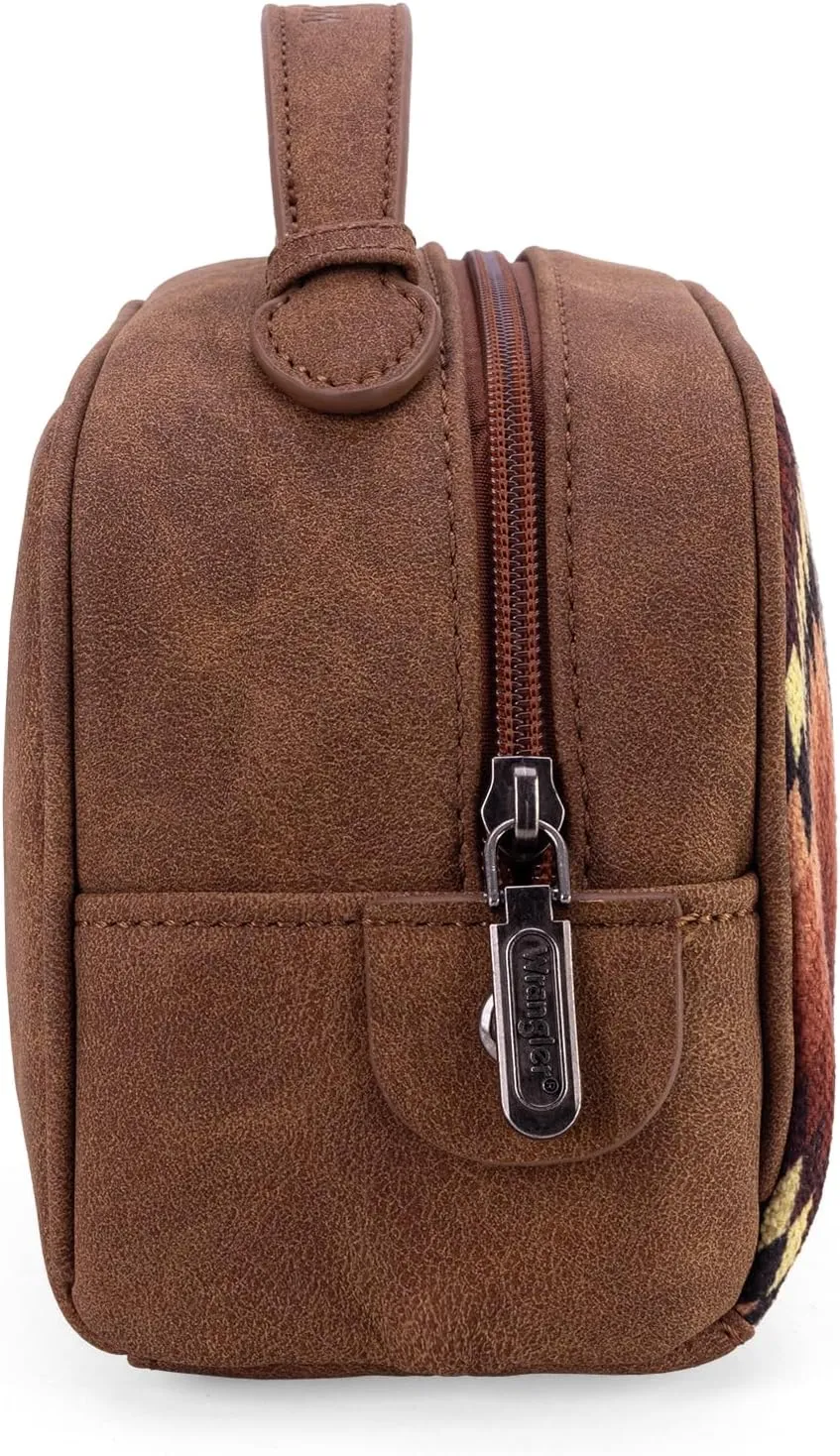 Wrangler Makeup Pouch Bag Mini Western Toiletry Purse Cosmetic Organizer Paisley Travel Pouch for Women