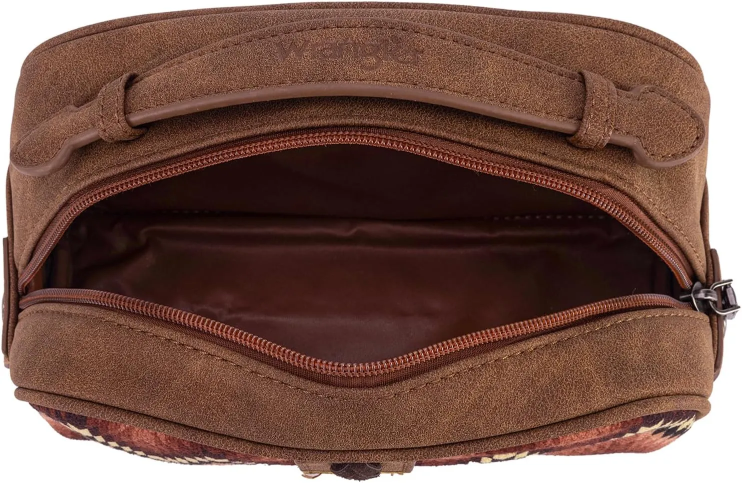 Wrangler Makeup Pouch Bag Mini Western Toiletry Purse Cosmetic Organizer Paisley Travel Pouch for Women