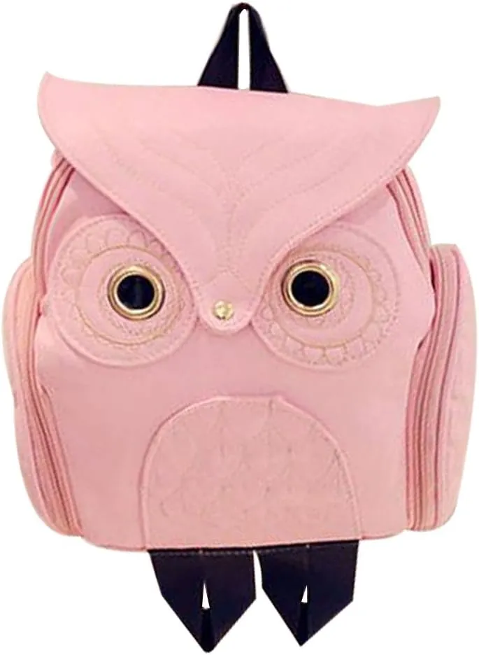 WYSBAOSHU Fashion Owl Backpack Women Pu Leather Mini Bag