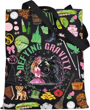 WZMPA Glinda＆Elphaba Musical Tote Bag Glinda＆Elphaba Fans Gift Theater Drama Shoulder Bag Glinda＆Elphaba Merch