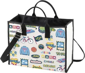 WZMPA K-Pop Tote Bag K-Pop Team Fans Gift Korean Group Dream Shoulder Bag K-Pop Merchandise