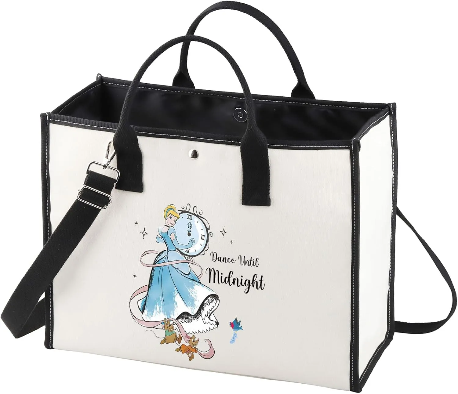WZMPA Magical Princess Tote Bag Cartoon Rat Fans Gifts Dance Until Midnight Scullery Maid Shoulder Bag Fairy Tales Merch