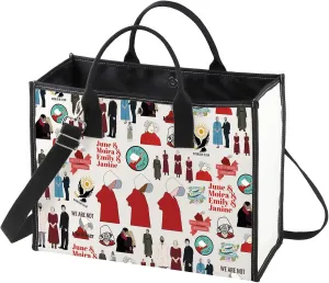 WZMPA Offred Tote Bag June ＆Moira＆Emily＆Janine Fans Gift Women's Rights Reusable Grocery Bag Offred Merch