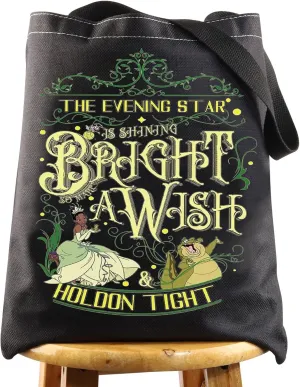 WZMPA Princess Tote Bag Louis Alligator Fans Gift Evening Star Is Shining Bright So Make A Wish Princess Shoulder Bag