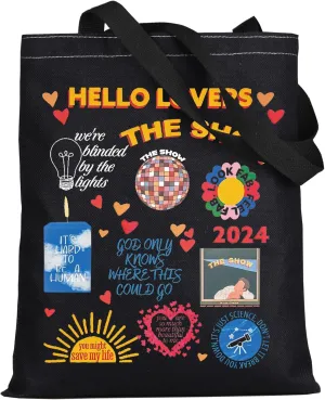 WZMPA Singer Album Show Tote Bag - Lyrics Gift, Concert Reusable Grocery Bag, Merchandise