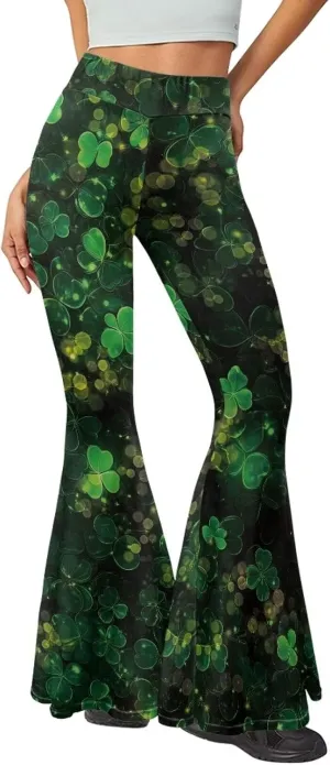 Xhuibop Flare Yoga Pants for Women Tummy Control High Waisted Flared Trousers
